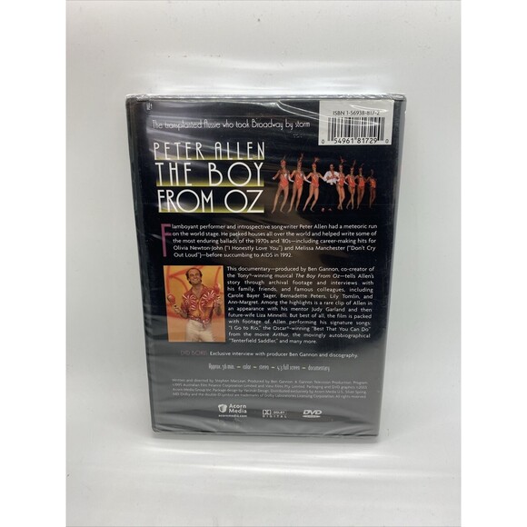 Peter Allen - The Boy from Oz (DVD, 2006) Acorn Media USA - Brand New - Picture 4 of 6
